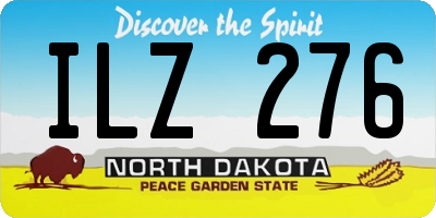 ND license plate ILZ276
