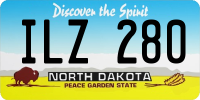 ND license plate ILZ280