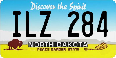 ND license plate ILZ284