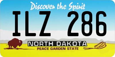ND license plate ILZ286