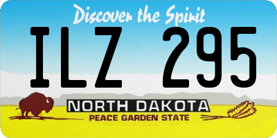 ND license plate ILZ295