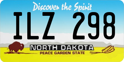 ND license plate ILZ298