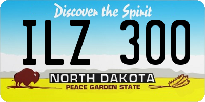 ND license plate ILZ300