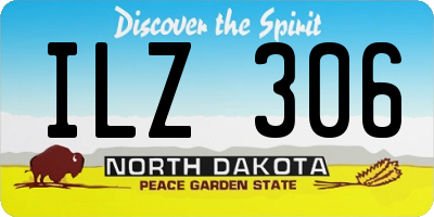 ND license plate ILZ306