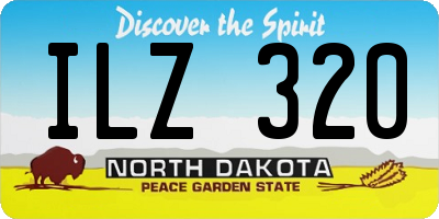 ND license plate ILZ320
