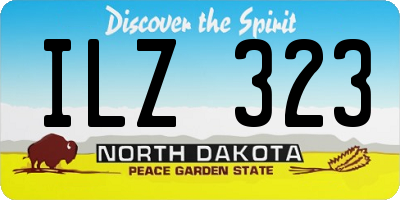 ND license plate ILZ323