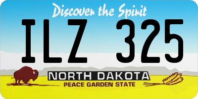 ND license plate ILZ325