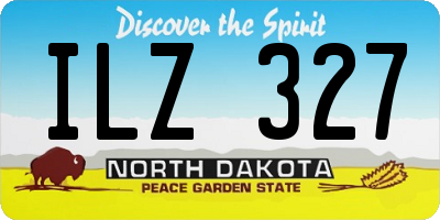 ND license plate ILZ327