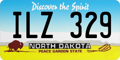 ND license plate ILZ329