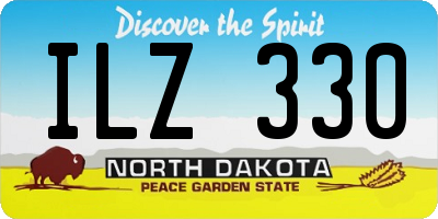 ND license plate ILZ330