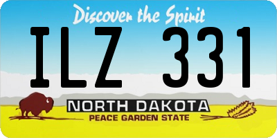 ND license plate ILZ331
