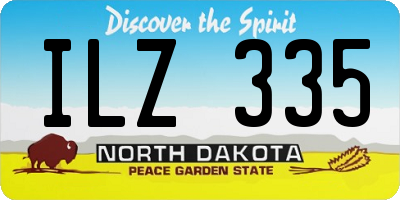 ND license plate ILZ335
