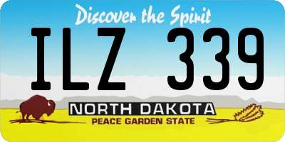 ND license plate ILZ339