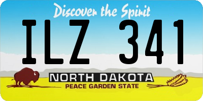 ND license plate ILZ341