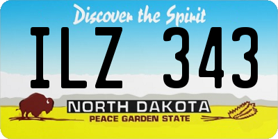 ND license plate ILZ343