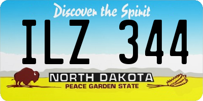 ND license plate ILZ344