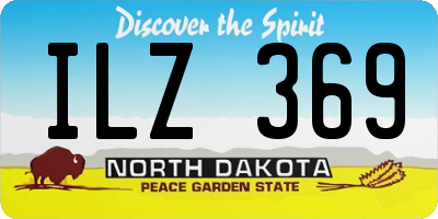 ND license plate ILZ369