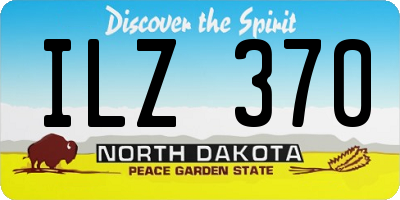 ND license plate ILZ370