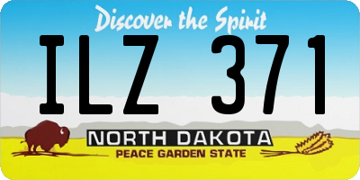ND license plate ILZ371