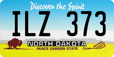 ND license plate ILZ373