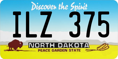 ND license plate ILZ375