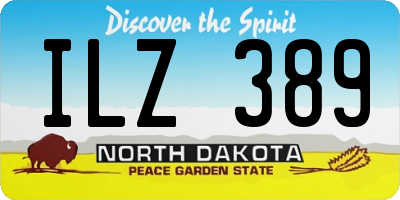 ND license plate ILZ389