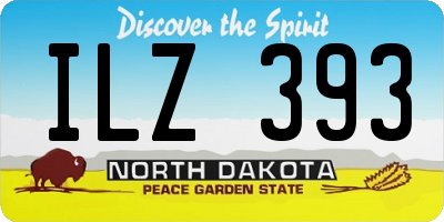 ND license plate ILZ393