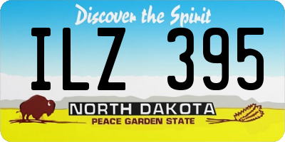 ND license plate ILZ395