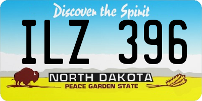 ND license plate ILZ396