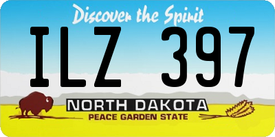 ND license plate ILZ397