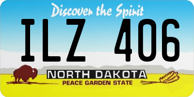ND license plate ILZ406