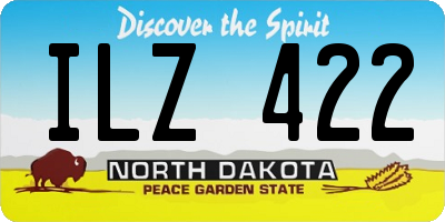 ND license plate ILZ422