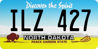 ND license plate ILZ427