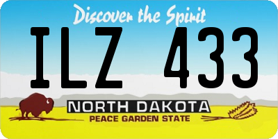 ND license plate ILZ433