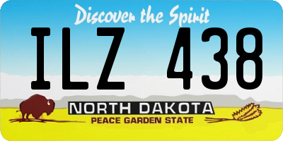 ND license plate ILZ438