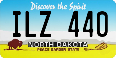 ND license plate ILZ440