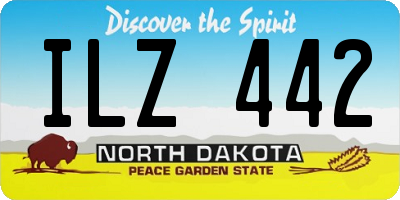 ND license plate ILZ442