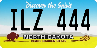ND license plate ILZ444