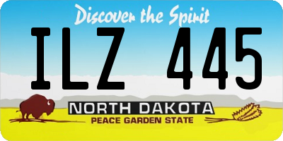 ND license plate ILZ445