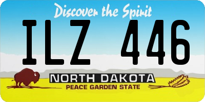 ND license plate ILZ446