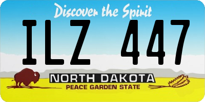 ND license plate ILZ447