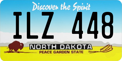 ND license plate ILZ448