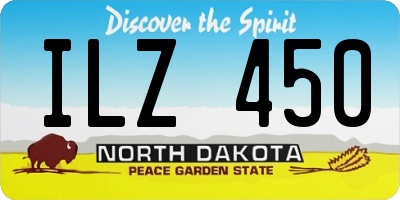 ND license plate ILZ450