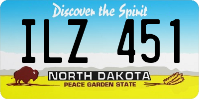 ND license plate ILZ451