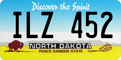 ND license plate ILZ452