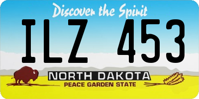 ND license plate ILZ453
