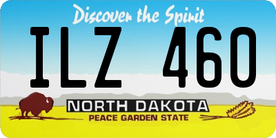 ND license plate ILZ460