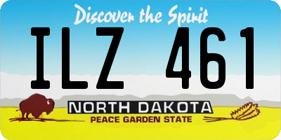 ND license plate ILZ461