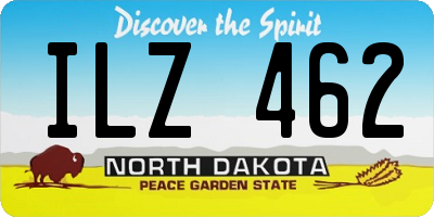 ND license plate ILZ462