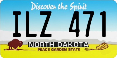 ND license plate ILZ471